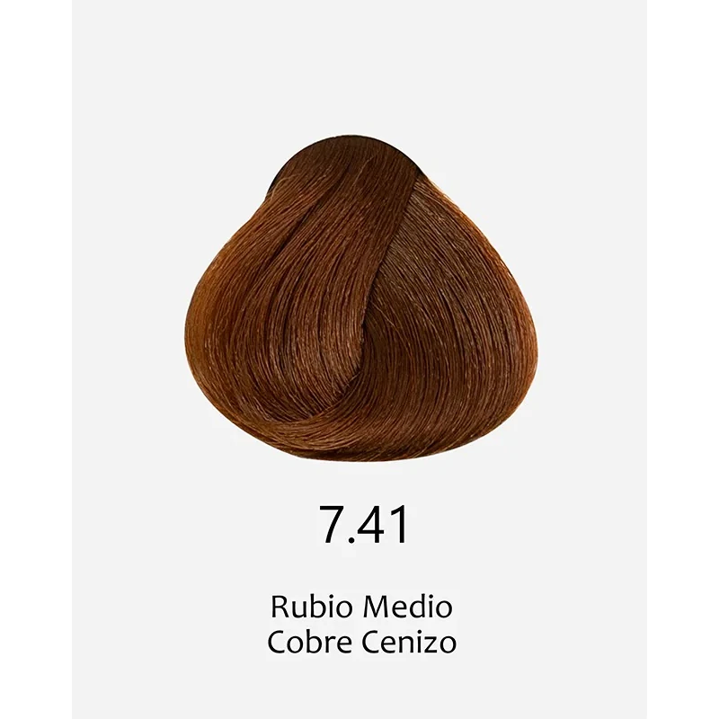 LUXENT Tinte Hypertone 7.41 Rubio Medio Cobre Cenizo